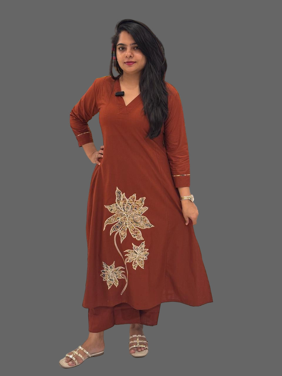 Brown Cotton Airline Cord Set 676