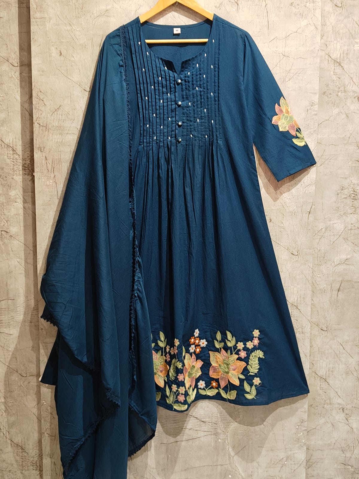 Newy Blue Mul Cotton  Kurtha 202
