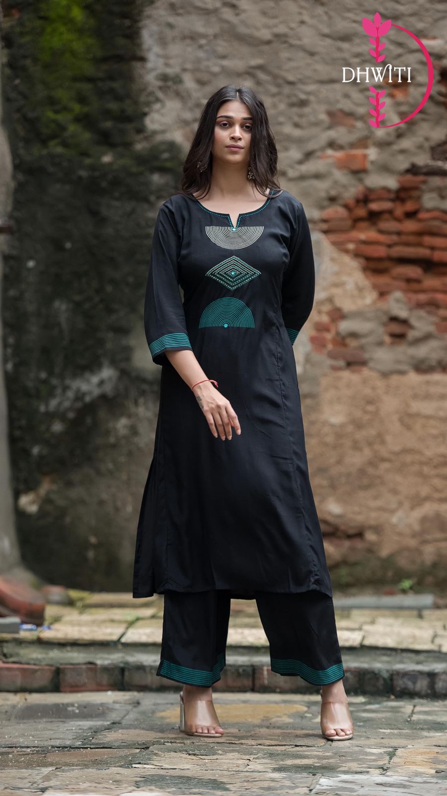 Black Mul Cotton Cord Set