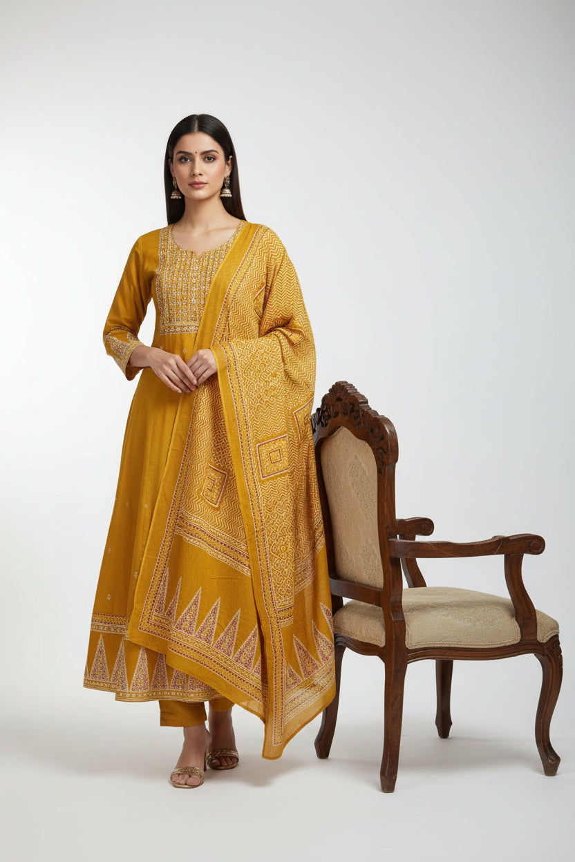 Cotton Cotton Block Print Airline Kurtha 461