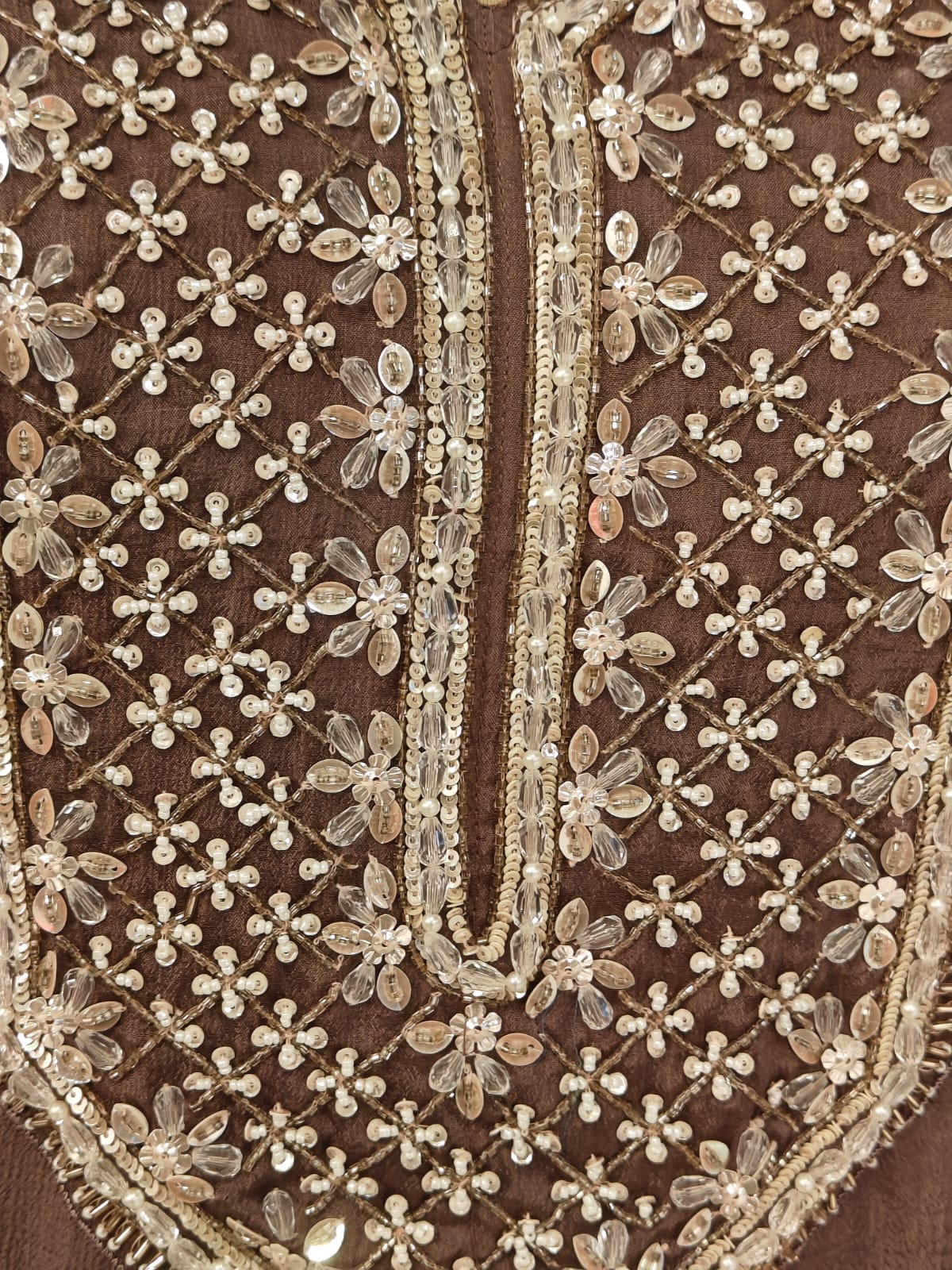 Mof Anarkali chinnon handwork party ware Kurtha 567