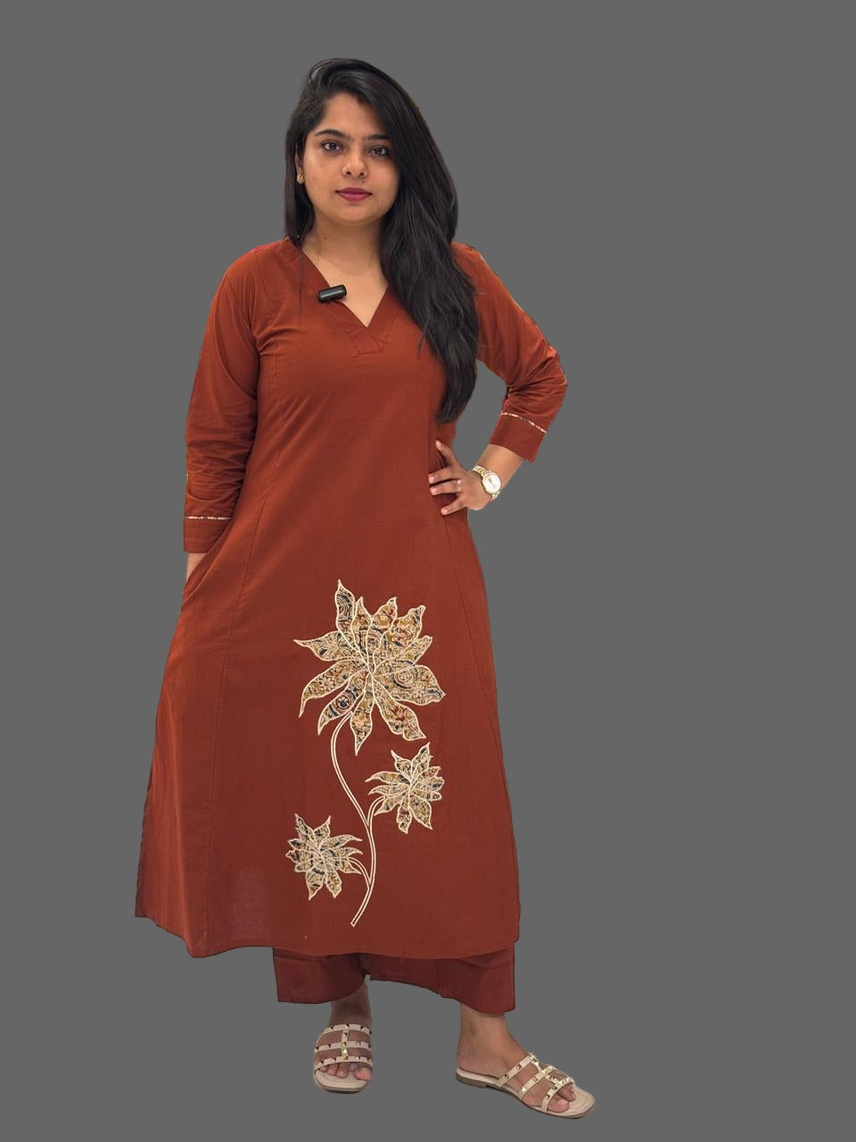 Brown Cotton Airline Cord Set 676