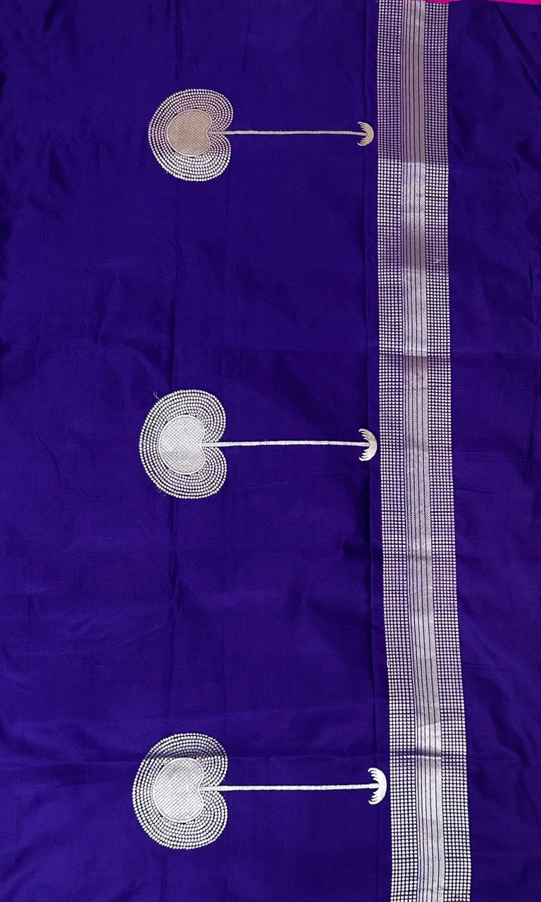 Purple -01 pure banaras exclusive silk saree