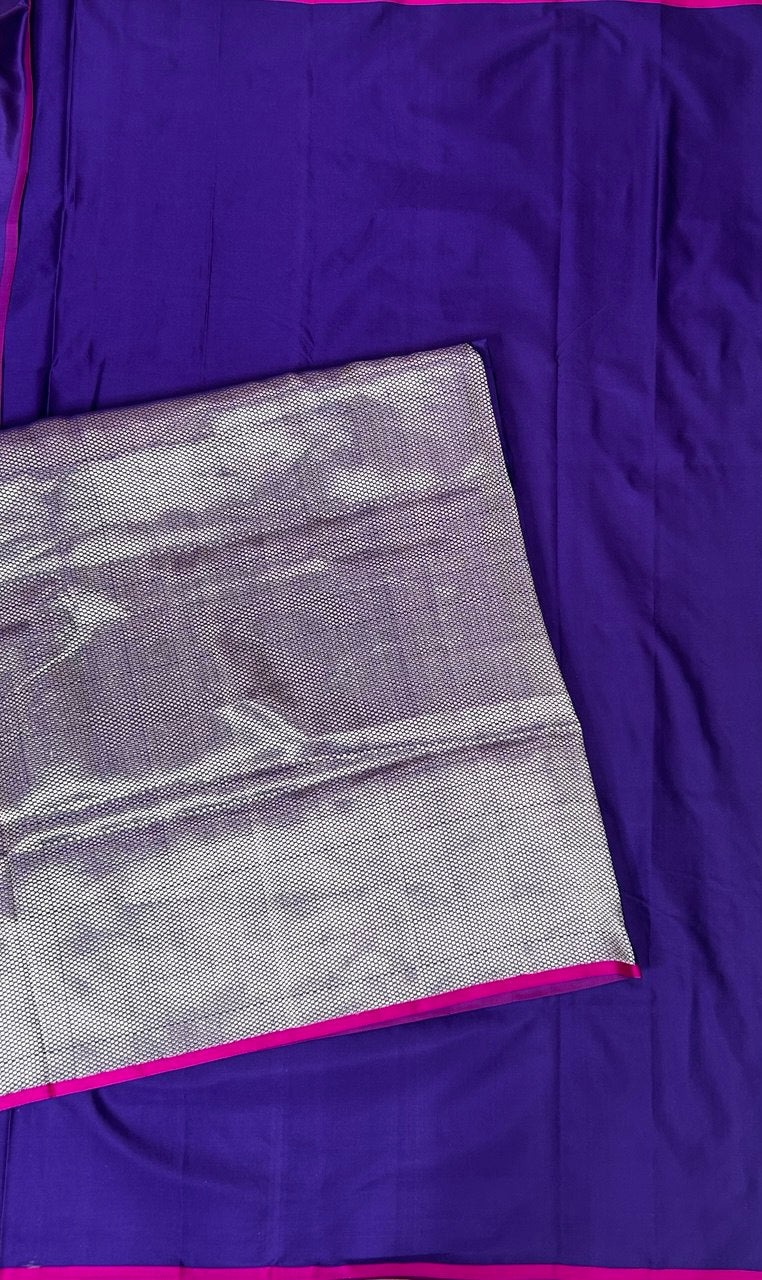 Purple -01 pure banaras exclusive silk saree