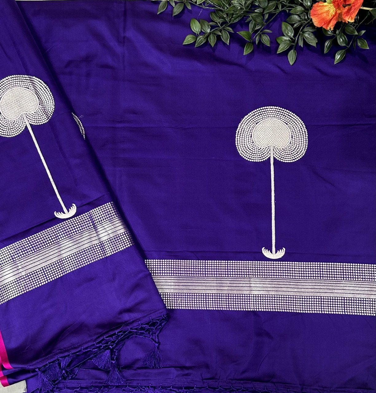 Purple -01 pure banaras exclusive silk saree