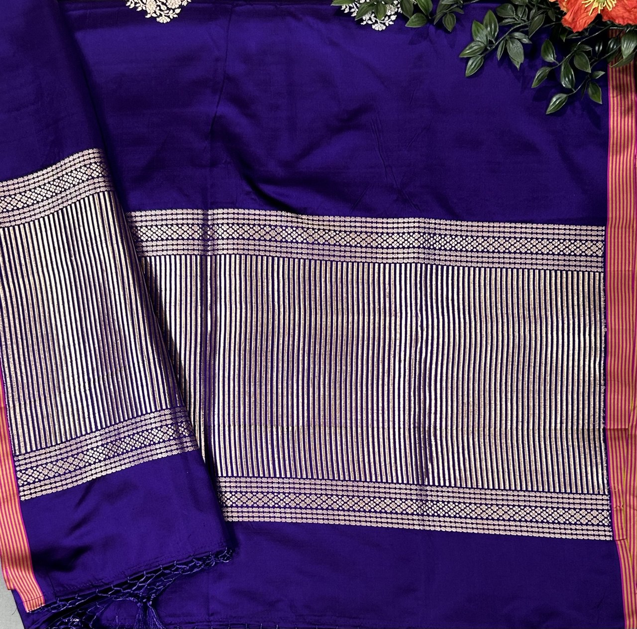 Purple-02 pure banaras exclusive silk saree